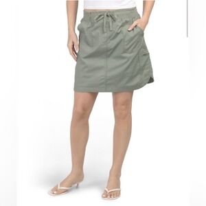 Stylish Sage Green Mini Skirt